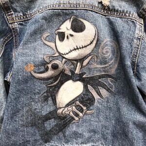 Disneystore jack skully denim jacket EUC XXS(2/3Y)